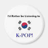 私はKPOPにむしろ聞いていました! マグネット (正面)
