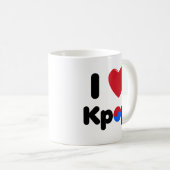 私はKpopのマグを愛します コーヒーマグカップ (正面右)