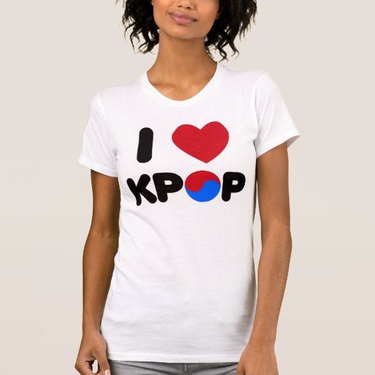私はkpopのワイシャツを愛します tシャツ (正面)
