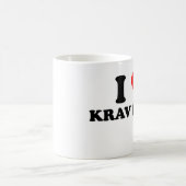 私はKrav Magaを愛します コーヒーマグカップ (中央)