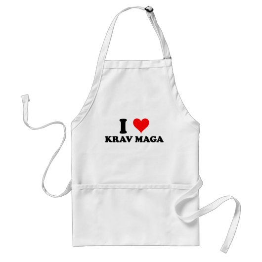 私はKrav Magaを愛します スタンダードエプロン (正面)