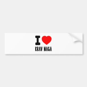 私はKrav Magaを愛します バンパーステッカー