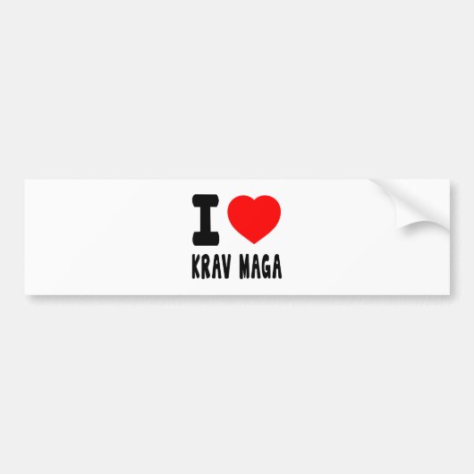 私はKrav Magaを愛します バンパーステッカー (正面)