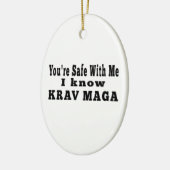 私はKrav Magaを知っています セラミックオーナメント (左)