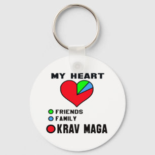 私はKrav Maga.を愛します キーホルダー