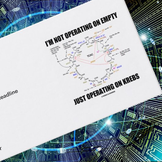 私はKrebsだけで動作している空の上で動作していない 名刺