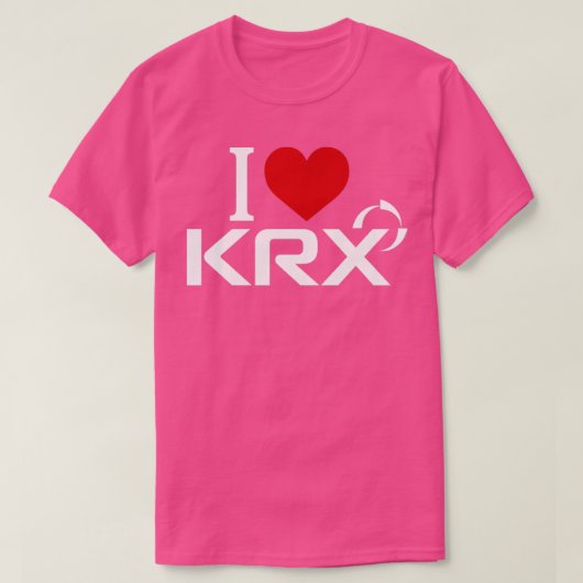 私はKRXが大好き Tシャツ (デザイン正面)