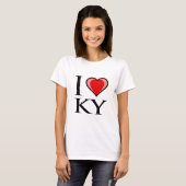 私はKY -ケンタッキー--を愛します Tシャツ (正面フル)