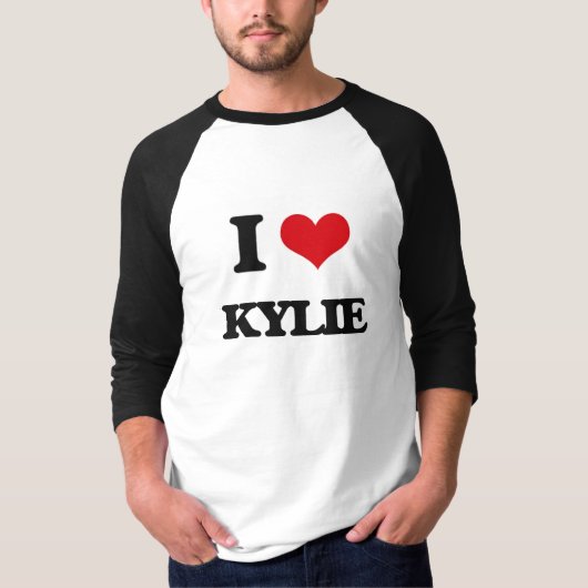 私はKylieを愛します Tシャツ (正面)