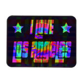 私はLA美しいネオンマグネットが大好き マグネット (横)