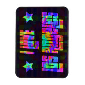 私はLA美しいネオンマグネットが大好き マグネット (縦)