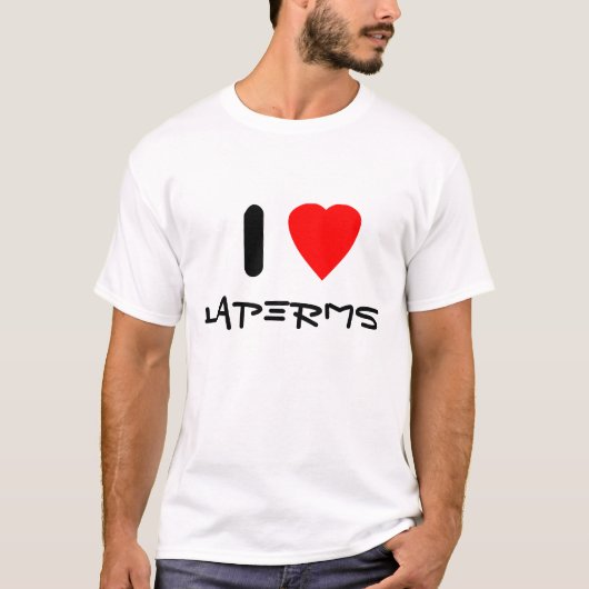 私はLaPermsを愛します Tシャツ (正面)