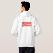 私はLaravelを愛します パーカ (裏面フル)