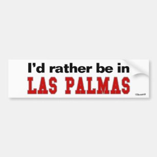私はLas Palmasにむしろいます バンパーステッカー