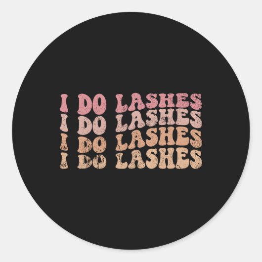 私はLash Lash Tech Lash私はLashをする ラウンドシール (正面)
