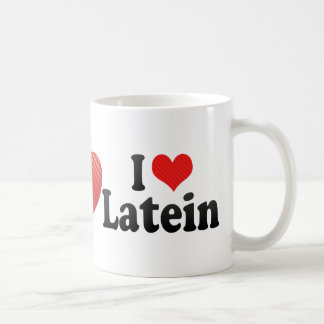 私はLateinを愛します コーヒーマグカップ