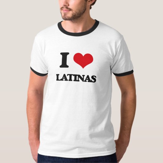 私はLatinasを愛します Tシャツ (正面)
