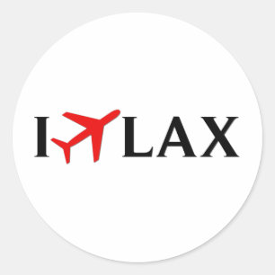 私はLAX -ロサンゼルスの国際空港を飛ばします ラウンドシール