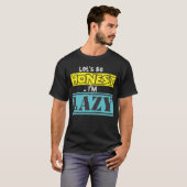 私はLAZYダークシャツ Tシャツ (正面フル)