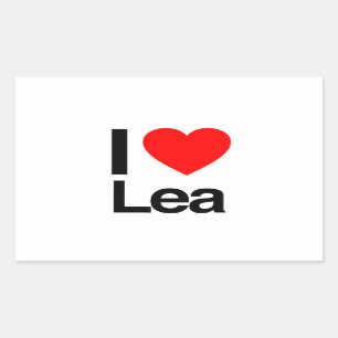 私はleaが大好きだ 長方形シール