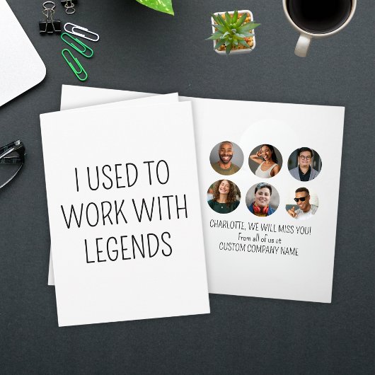 私はLegends 6の同僚の写真を使用して作業していた カード