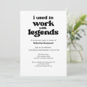 私はLegends Retirementで働いていまおもしろいした 招待状 (スタンド正面)