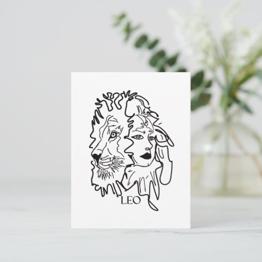 私はLEOです ポストカード (スタンド正面)