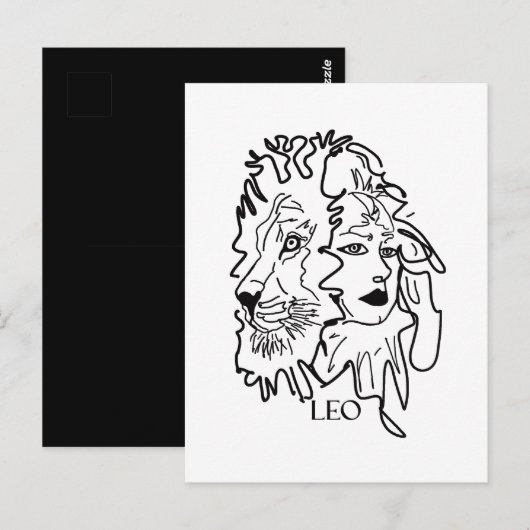 私はLEOです ポストカード (正面/裏面)
