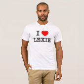 私はLexieを愛します Tシャツ (正面フル)