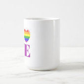 私はLGBTが大好きだ コーヒーマグカップ (中央)