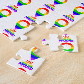 私はLGBTと一緒に誇りを持ったいる ジグソーパズル (側面)
