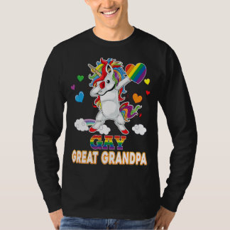 私はLgbtのゲイ誇りを持ったおじいちゃん素晴らしプライドダビングU Tシャツ