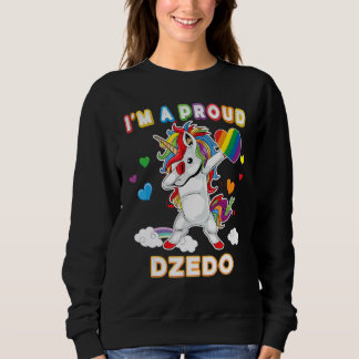 私はLgbtのゲイDzedoのプライド誇りを持ったDabbing Unicorn R スウェットシャツ