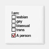 私はLGBTの人だ マグネット (正面)