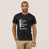 私はLGBTの人です Tシャツ (正面フル)