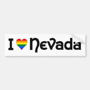 私はLGBTネバダ州バンパーステッカーが大好き バンパーステッカー