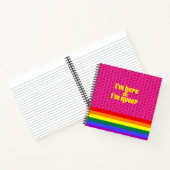 私はLGBTレインボーフラグ同性愛者 ノートブック (内部)