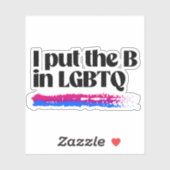 私はLGBTQにBを投入します シール (シート)