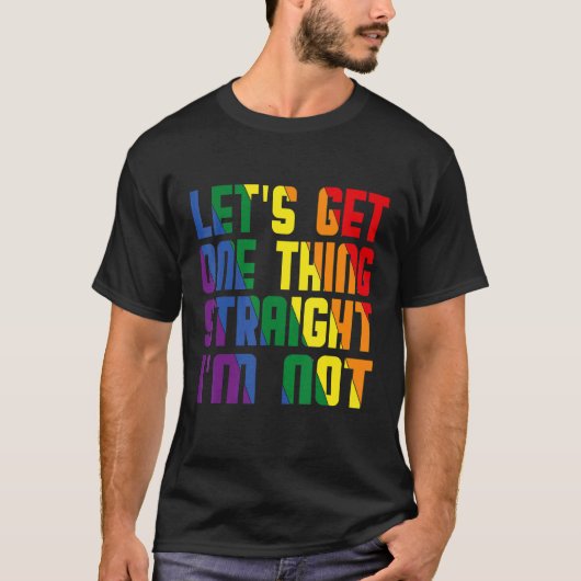 私はLgbtqのゲイPriではない Tシャツ (正面)