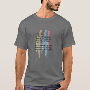 私はLGBTQゲイLesbian Traの共同サポート Tシャツ