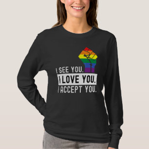 私はLgbtq同盟国のゲイを受け入れる Tシャツ