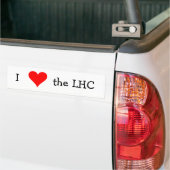 私はLHCを愛します バンパーステッカー (トラック上)