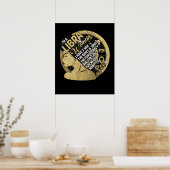 私はLibra女性である私は3つの側面を持っている静かで甘い ポスター (キッチン)