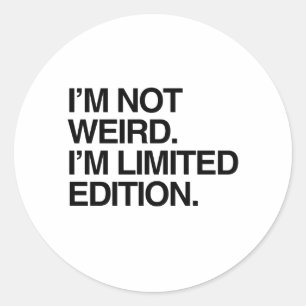 私はLIMITED EDITION風変わり.pngではない ラウンドシール