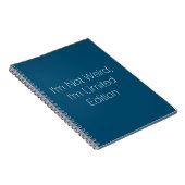 私はLimited Edition Notebook風変わりではない ノートブック (右側)