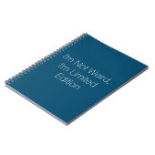私はLimited Edition Notebook風変わりではない ノートブック (左側)