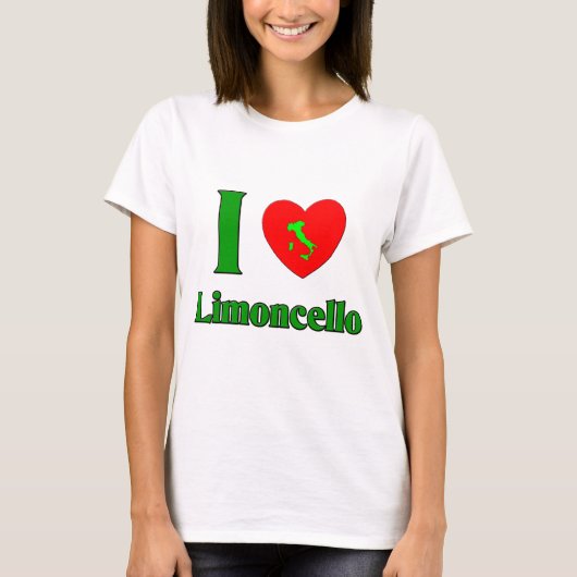 私はLimoncelloを愛します Tシャツ (正面)