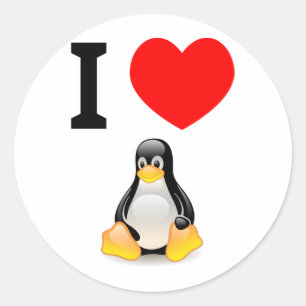 私はLinuxが大好きだ ラウンドシール