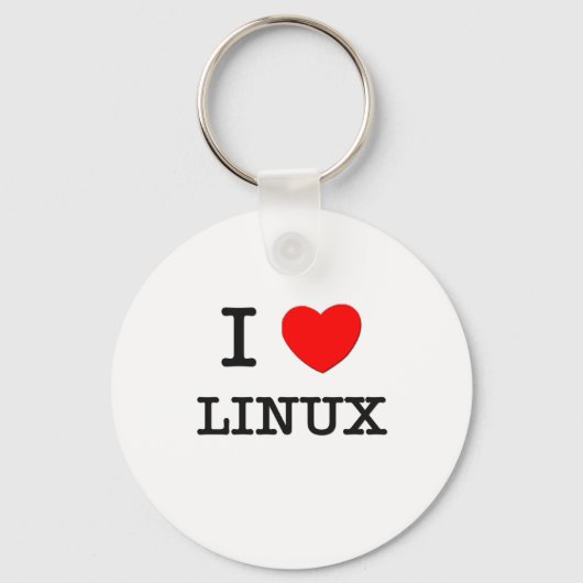 私はLINUXが大好き キーホルダー (正面)