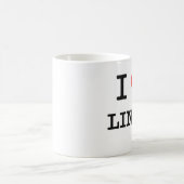 私はLINUXを愛します コーヒーマグカップ (中央)